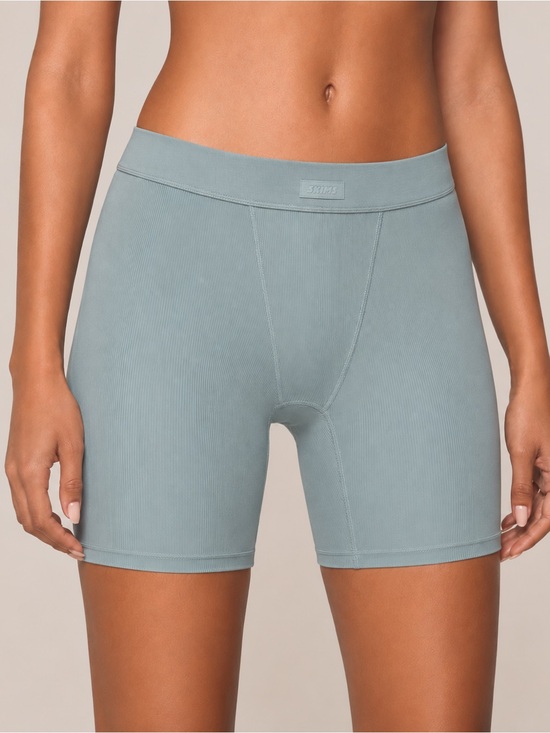 SKIMS Other - SKIMS Soft Lounge Rib Boxer | Deep Sea | S | NWT 🏷️